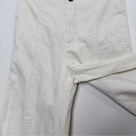 Vince Womens 0 Beige High Rise Wide Leg Trouser - Picture 7 of 12